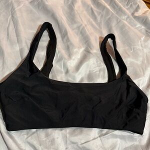 Aerie scoop black bathing suit top